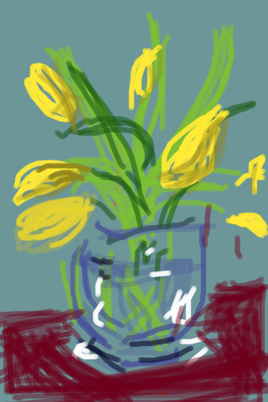 大卫霍克尼2009Untitled.No.91(iPhone drawing)
